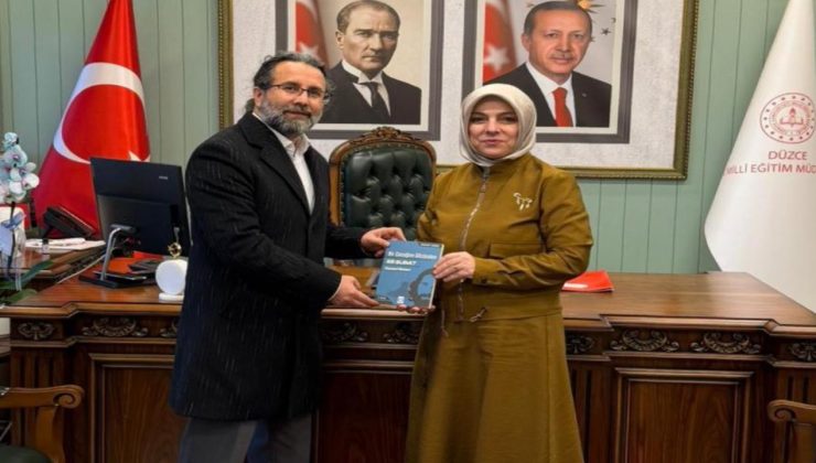 Gazeteci-Yazar Yakup Köse, Düzce İl Millî Eğitim Müdürü Gülşen Özer’i Ziyaret Etti
