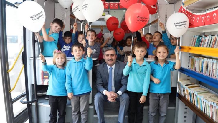 Gezici Kütüphane Bu Kez Gölyaka’daki Öğrencilerle Buluştu