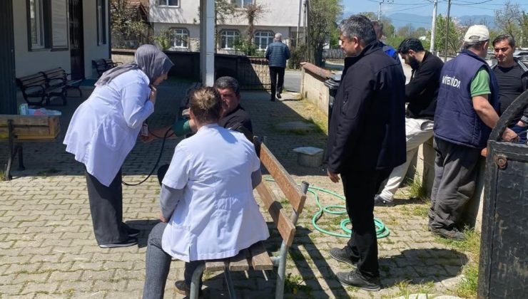 Hacıkadirler Köyü’nde Vatandaşlara Sağlık Taraması Yapıldı