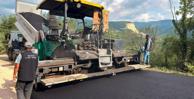 Yığılca’da 2,3 Kilometrelik Asfalt Çalışması Tamamlandı