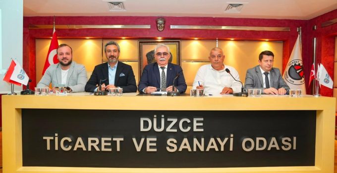 Düzce TSO Meclisinde KDV ve Vize Randevuları Gündeme Geldi