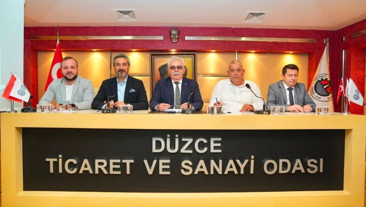Düzce TSO Meclisinde KDV ve Vize Randevuları Gündeme Geldi