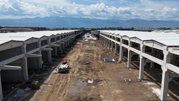 162 Dükkanın İmalatı Büyük Ölçüde Tamamlandı