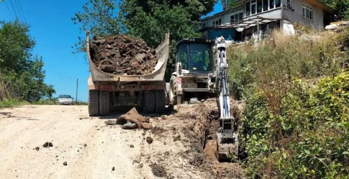Yağmur Suyu Drenajı İçin Çamlı Köyü’nde Çalışma Tamamlandı