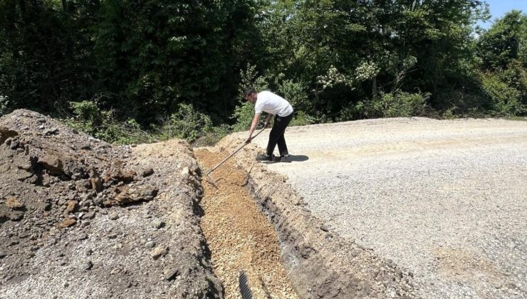 Kaynaşlı’da Altyapı Hamlesi: Sazköy’de Koruge Boru Çalışmaları Tamamlandı
