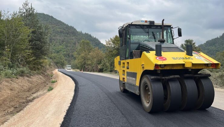 Yığılca Yedigöller Grup Yolu’nda 5,5 Kilometrelik Asfalt Çalışması Tamamlandı